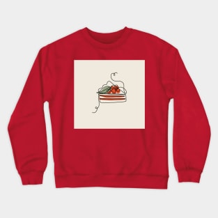 Line art style cake Crewneck Sweatshirt